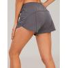 image:imageFlygo Womens 2 in 1 Running Shorts Casual Elastic Waist Athletic Workout ShortsGrey