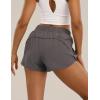 image:imageFlygo Womens 2 in 1 Running Shorts Casual Elastic Waist Athletic Workout ShortsGrey