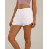 image:imageFlygo Womens 2 in 1 Running Shorts Casual Elastic Waist Athletic Workout ShortsWhite