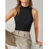 image:imageFlygo Womens Racerback Halter Crop Top Cotton Slim Sleeveless Workout Yoga TankBlack