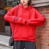image:imageFlygo Womens Casual Winter Sherpa Fleece Lined Sweatshirt Coat Long Sleeve Zipper Pullover Outwear XS Red