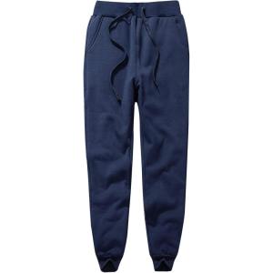 image:imageFlygo Womens Fleece Pants Sherpa Lined Sweatpants Active Running Joggers Harem Pants Small Navy