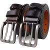image:imageFlygo Mens Double Prong Leather BeltBlack