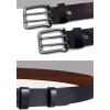 image:imageFlygo Mens Double Prong Leather BeltBlack