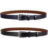 image:imageFlygo Mens Double Prong Leather BeltBlack