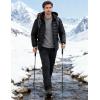 image:imageFlygo Mens Lightweight Puffer Jacket Hooded Insulated Winter Jackets Water Resistant Down Bubble Puffy CoatsBlack