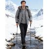 image:imageFlygo Mens Lightweight Puffer Jacket Hooded Insulated Winter Jackets Water Resistant Down Bubble Puffy CoatsDark Grey
