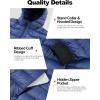 image:imageFlygo Mens Lightweight Puffer Jacket Hooded Insulated Winter Jackets Water Resistant Down Bubble Puffy CoatsNavy