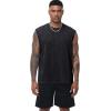 image:imageFlygo Mens Sleeveless Workout Tank Tops Cotton Cut Off Muscle T Shirts Acid Wash Loose Running Gym TeesBlackcoffeearmygreen