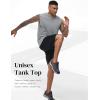 image:imageFlygo Mens Sleeveless Workout Tank Tops Cotton Cut Off Muscle T Shirts Acid Wash Loose Running Gym TeesGrey
