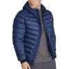 image:imageFlygo Mens Lightweight Puffer Jacket Hooded Insulated Winter Jackets Water Resistant Down Bubble Puffy CoatsNavy