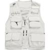 image:imageFlygo Mens Casual Lightweight Outdoor Fishing Work Safari Travel Photo Cargo Vest Jacket Multi PocketsBeige