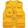image:imageFlygo Mens Casual Lightweight Outdoor Fishing Work Safari Travel Photo Cargo Vest Jacket Multi PocketsYellow