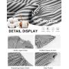 image:imageFlygo Womens Striped Pajama Set Cotton 2 Piece Lounge Pajamas Sets Short Sleeve Ruffle Shirt Shorts Y2K Pj SleepwearBlack