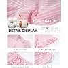 image:imageFlygo Womens Striped Pajama Set Cotton 2 Piece Lounge Pajamas Sets Short Sleeve Ruffle Shirt Shorts Y2K Pj SleepwearPink