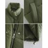 image:imageFlygo Puffer Vest Women Lightweight Stand Collar Sleeveless Zip Up Padded Gilet JacketArmygreen