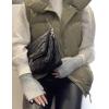 image:imageFlygo Puffer Vest Women Lightweight Stand Collar Sleeveless Zip Up Padded Gilet JacketArmygreen