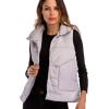 image:imageFlygo Womens Classic Quilted Cotton Padded Puffer Down Vest Waistcoat Sleeveless Cotton Down JacketGrey