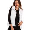 image:imageFlygo Womens Classic Quilted Cotton Padded Puffer Down Vest Waistcoat Sleeveless Cotton Down JacketWhite