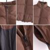 image:imageFlygo Womens Cropped Puffer Coats Winter Quilted Jacket Lightweight Bubble Padded outerwearCoffeeS