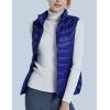 image:imageFlygo Womens Packable Lightweight Down Quilted Vest Zip Up Outdoor Puffer VestNavy Blue