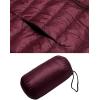image:imageFlygo Womens Packable Lightweight Down Quilted Vest Zip Up Outdoor Puffer VestWine Red