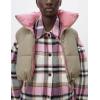 image:imageFlygo Womens Stand Collar Reversible Outdoor Padded Cropped Puffer Vest JacketPink