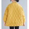 image:imageFlygo Womens Winter Warm Insulated Diamond Quilted Full Zipper Lightweight Parka Jacket Coats OutwearYellow