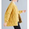 image:imageFlygo Womens Winter Warm Insulated Diamond Quilted Full Zipper Lightweight Parka Jacket Coats OutwearYellow