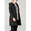 image:imageFlygo Womens Winter Warm Quilted Down Coat Hooded MidLong Puffer JacketBlack