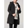 image:imageFlygo Womens Winter Warm Quilted Down Coat Hooded MidLong Puffer JacketBlack