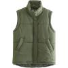 image:imageFlygo Puffer Vest Women Lightweight Stand Collar Sleeveless Zip Up Padded Gilet JacketArmygreen