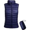 image:imageFlygo Womens Packable Lightweight Down Quilted Vest Zip Up Outdoor Puffer VestNavy Blue