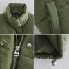 image:imageFlygo Women Puffer Vest Winter Warm Lightweight Sleeveless Down Quilted Padded VestGreen