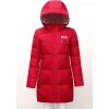 image:imageFlygo Womens Puffer Parka Jacket Thickened Hooded Long Quilted Insulated Warm Coat XSmall Red