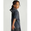 image:imageFlygo 3 Pack Boys Girls TShirts Cotton Acid Washed Oversized Tee Shirts Kids Loose Short Sleeve Summer Basic T Shirt TopsDark Grey