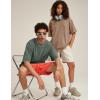 image:imageFlygo Mens Oversized TShirts Acid Wash Cotton Vintage Loose Fit Baggy Tees Summer Short Sleeve Basic Streetwear TopsBlackblackgreykhakibeige