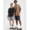 image:imageFlygo Mens Oversized TShirts Acid Wash Cotton Vintage Loose Fit Baggy Tees Summer Short Sleeve Basic Streetwear TopsBlackgreykhakibeige