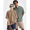 image:imageFlygo Mens Oversized TShirts Acid Wash Cotton Vintage Loose Fit Baggy Tees Summer Short Sleeve Basic Streetwear TopsBlackkhakiarmygreenbeige