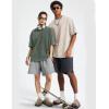image:imageFlygo Mens Oversized TShirts Acid Wash Cotton Vintage Loose Fit Baggy Tees Summer Short Sleeve Basic Streetwear TopsBlackkhakiarmygreenbeige