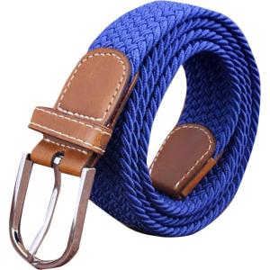 image:imageFlygo No Hole Elastic Braided Woven Belt Stretch Belt For MenWomenJuniorsRoyal Blue