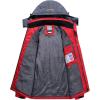 image:imageFlygo Mens Fleece Lined Hooded Windproof Waterproof Jacket Snow Rain OutwearBlack