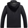 image:imageFlygo Mens Fleece Lined Hooded Windproof Waterproof Jacket Snow Rain OutwearBlack