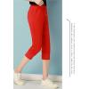 image:imageFlygo Womens 34 Capri Jogger Pants Football Active Running Shorts SweatpantsRed