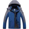 image:imageFlygo Mens Fleece Lined Hooded Windproof Waterproof Jacket Snow Rain OutwearRoyal Blue