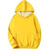 image:imageFlygo Mens Warm Fleece Hoodie Sherpa Lined Pullovers Winter Sweatshirt with PocketsYellow