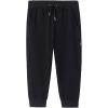 image:imageFlygo Womens 34 Capri Jogger Pants Football Active Running Shorts SweatpantsBlack