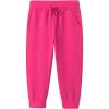 image:imageFlygo Womens 34 Capri Jogger Pants Football Active Running Shorts SweatpantsFuchsia