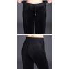 image:imageFlygo Womens Active Solid Velour Joggers Soft Stretch Warm Winter Sweatpants Pants with PocketsBlack