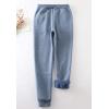 image:imageFlygo Womens Fleece Joggers Pants ClosedBottom Tapered Workout Running Active SweatpantsBlue